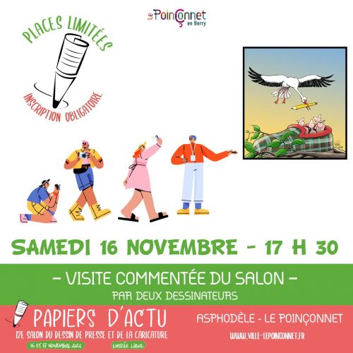 Visite commentée du salon Papiers d'Actu