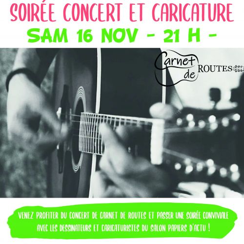 Soirée concert et caricature
