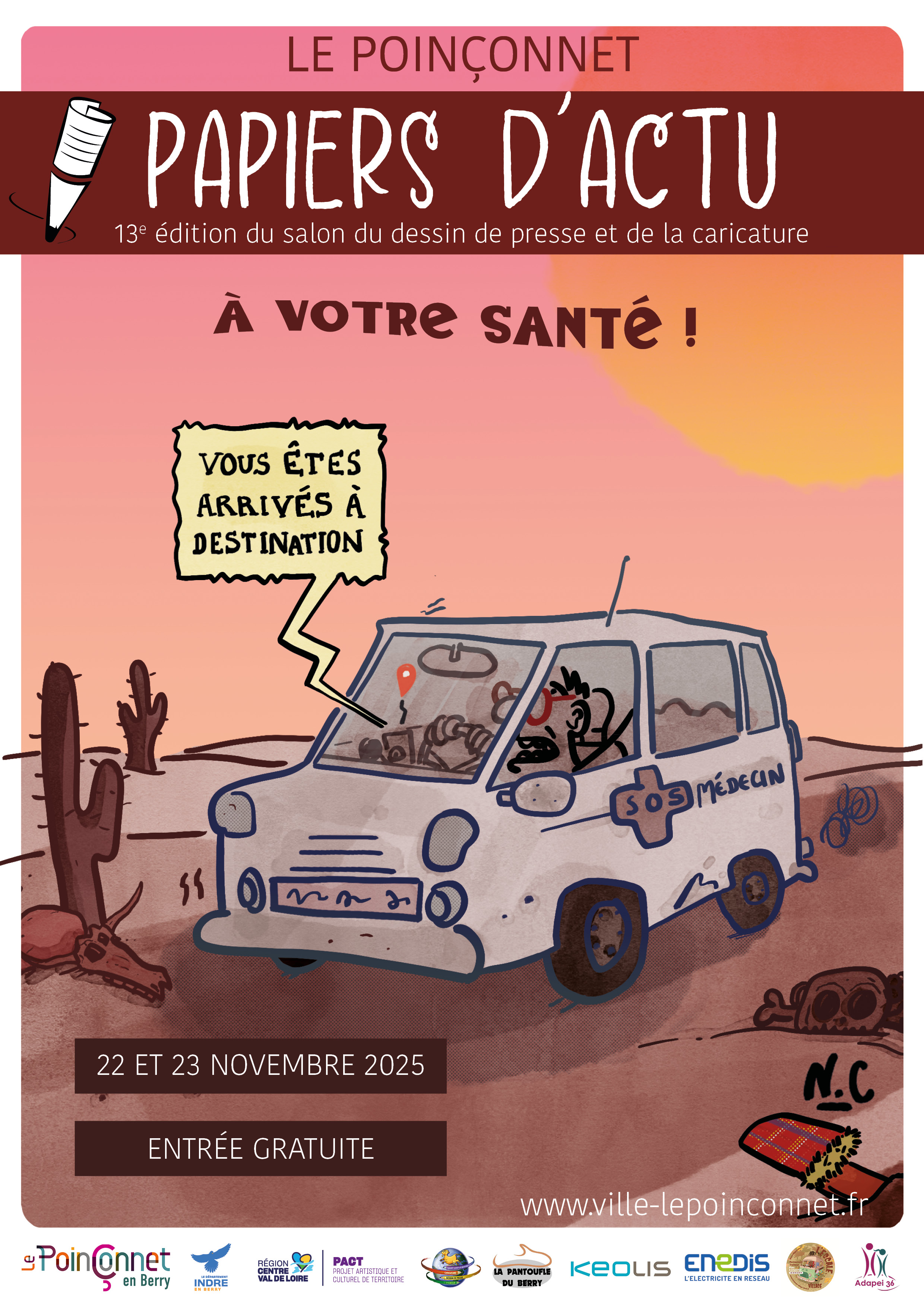 Affiche Salon Papiers d'actu 2025